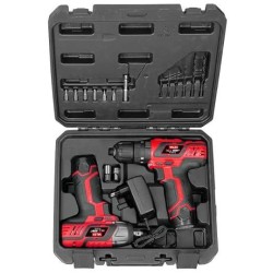 KIT TRAPANO + AVVITATORE A IMPULSI 12V ONEALL